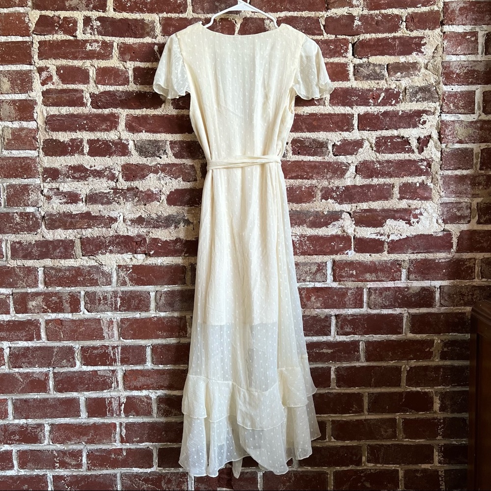 Lulu’s Ruffle Wrap Midi Dress - Picture 7 of 9